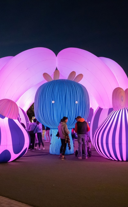 Airship Orchestra at Prahran Square for Glow Winter Arts Festival