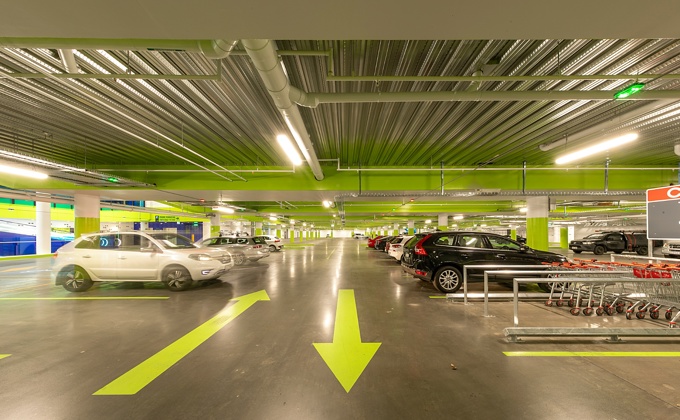 Prahran Square Car Park - Inside Level B1