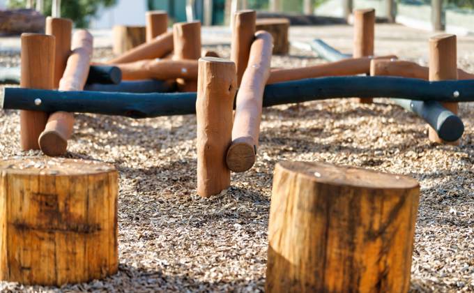 Jenga Children's Play equipment at Prahran Square