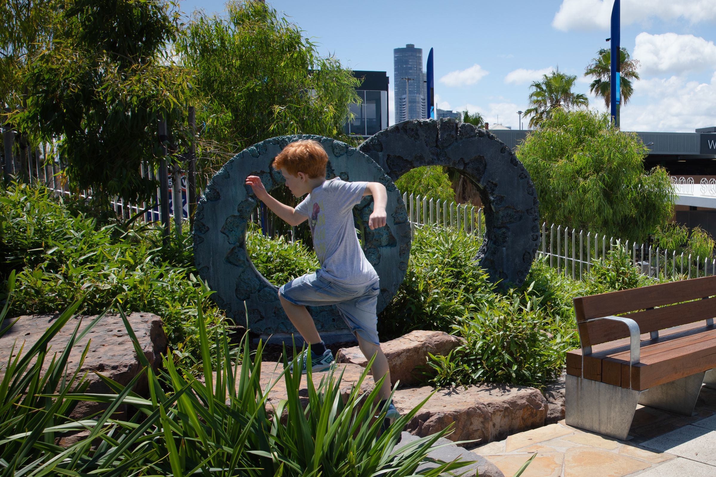Ring Form 1&2 Artwork by Jamie North at Prahran Square