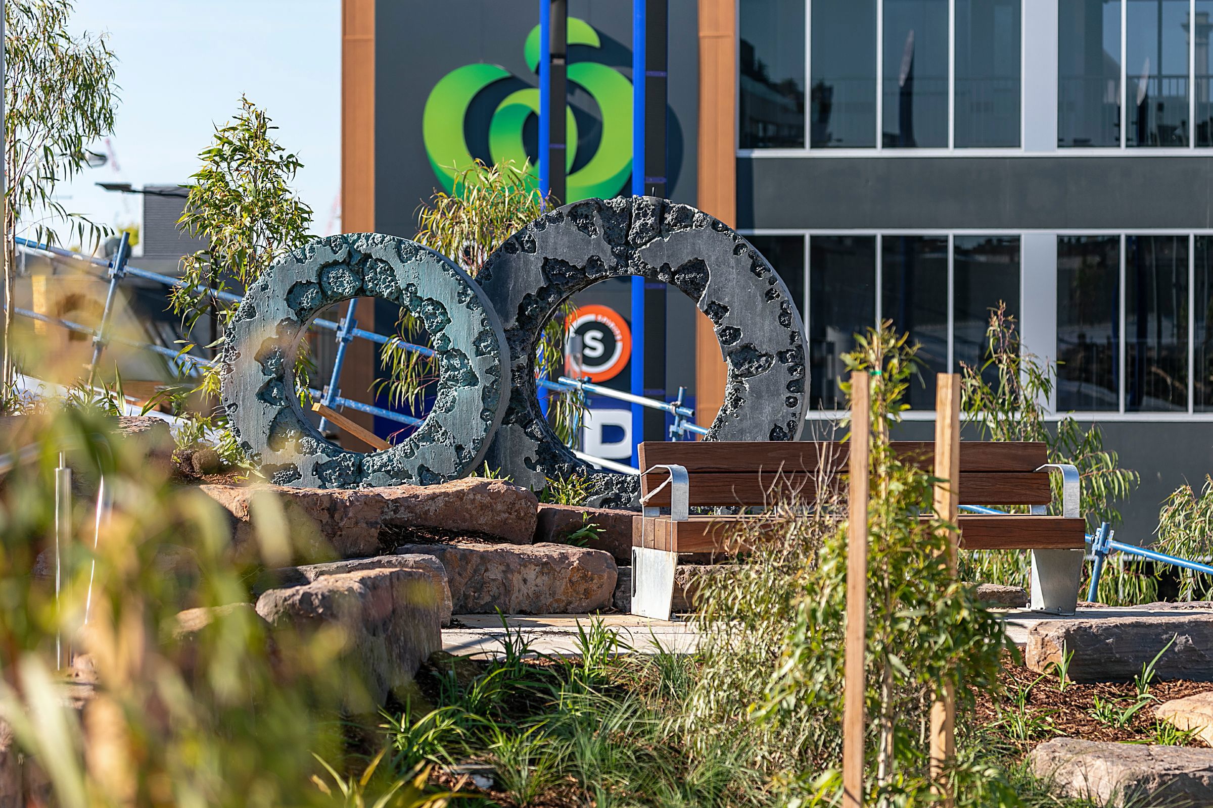 Ring Form 1&2 Artwork by Jamie North at Prahran Square